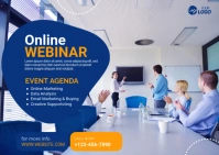 Online Webinar Ad Template Postkort