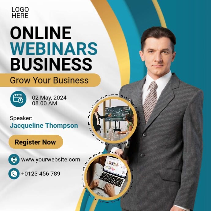 Copy of Online Webinar Business | PosterMyWall