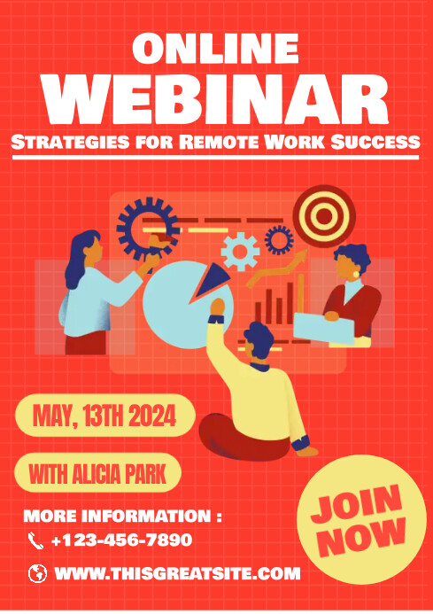 Online Webinar Design template | PosterMyWall