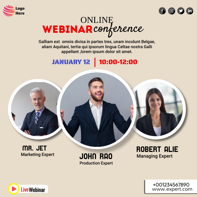 online webinar Template | PosterMyWall