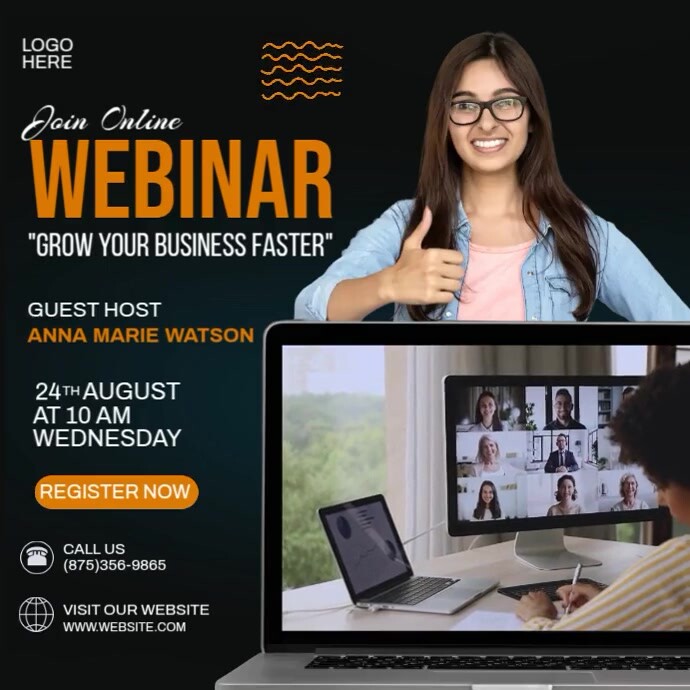 Online Webinar Template | PosterMyWall