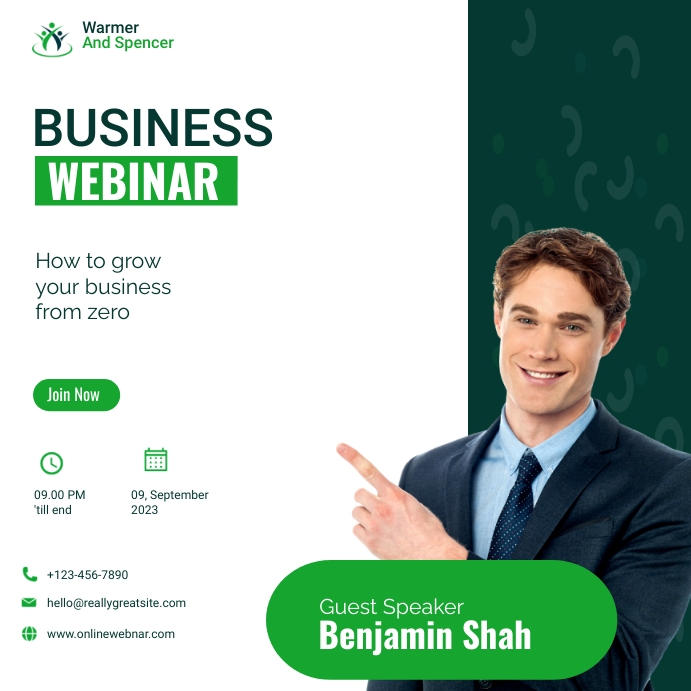 online webinar Instagram template PosterMyWall