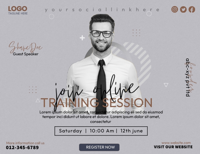 Plantilla de Online Webinar Session | PosterMyWall