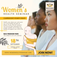 Online Women's Seminar Advertisement Online Instagram Post template