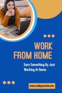 Online work Grafik Pinterest template