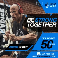 Online Workout 方形(1:1) template
