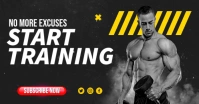 Online Workout Training Video Thumbnail Facebook 共享图片 template