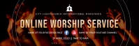 online worship service Banner 2 x 6 template