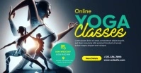 Online Yoga Class Facebook Shared Image template