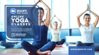 Online Yoga Classes Ad Twitter Post template