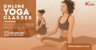 Online Yoga Classes Ad Facebook Shared Image template
