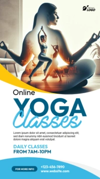 Online Yoga Sessions Instagram Story Indaba yaku-Instagram template