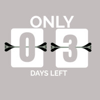 ONLY 3 DAYS LEFT REMINDER Instagram Post template