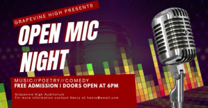 Lilla Open Mic Night Facebook Event Cover Template