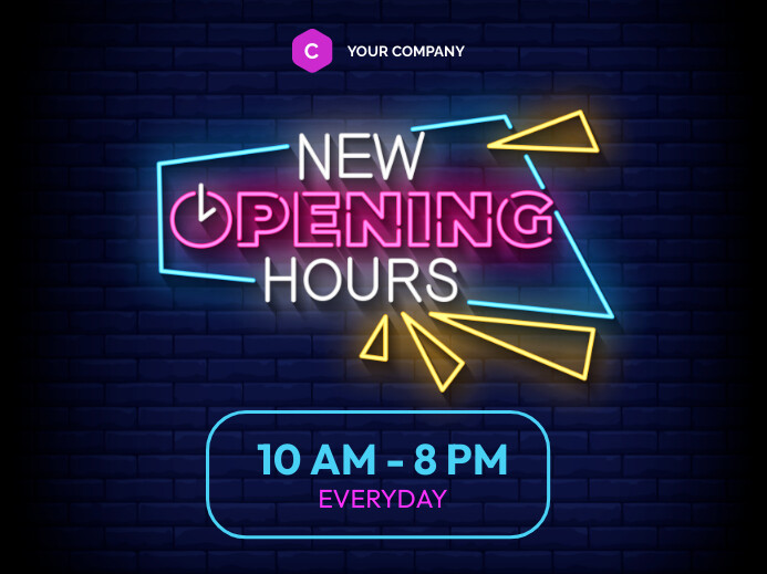 Copy of Open 24/7 Hours Retail | PosterMyWall