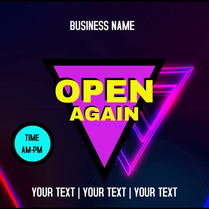 OPEN AD Template | PosterMyWall