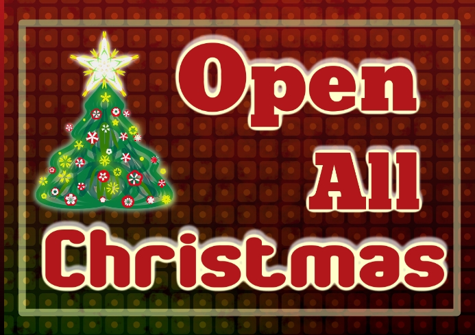 Open christmas day! – the blue boar This Design Template is not available | PosterMyWall