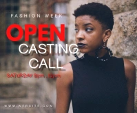 open casting call Medium Rectangle template