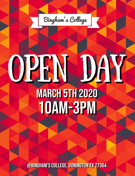 Open Day Flyer Template | PosterMyWall