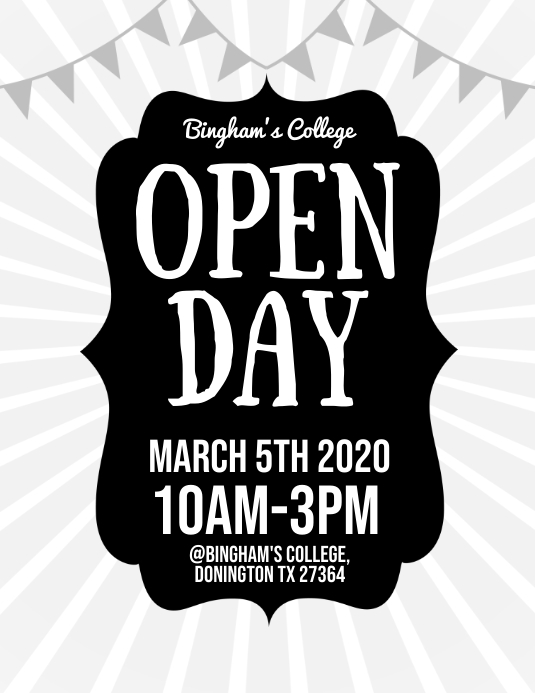 Open Day Flyer Template | PosterMyWall