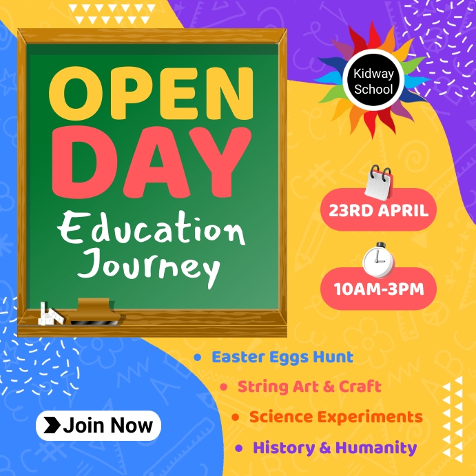 Open Day School Flyer Template PosterMyWall