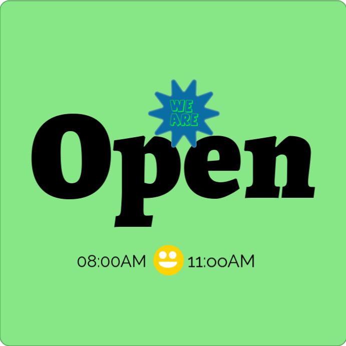 open Square (1:1) template