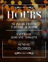 OPEN HOURS SIGN FLYER (1) template
