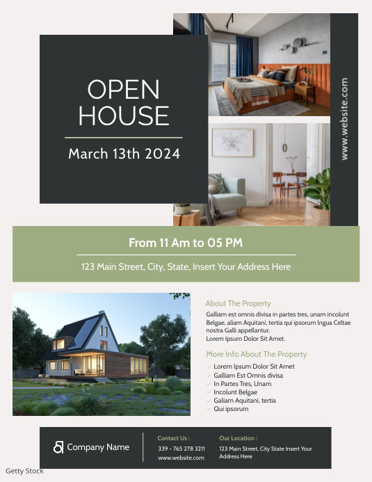 Open House advertisement flyer template desig | PosterMyWall