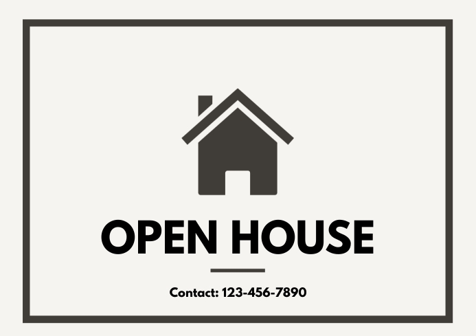 OPEN HOUSE Template PosterMyWall