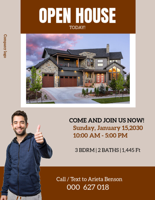 Open house Flyer (US Letter) template