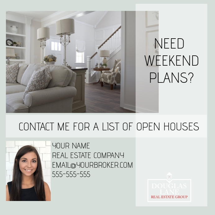 OPEN HOUSE LIST Post Instagram template