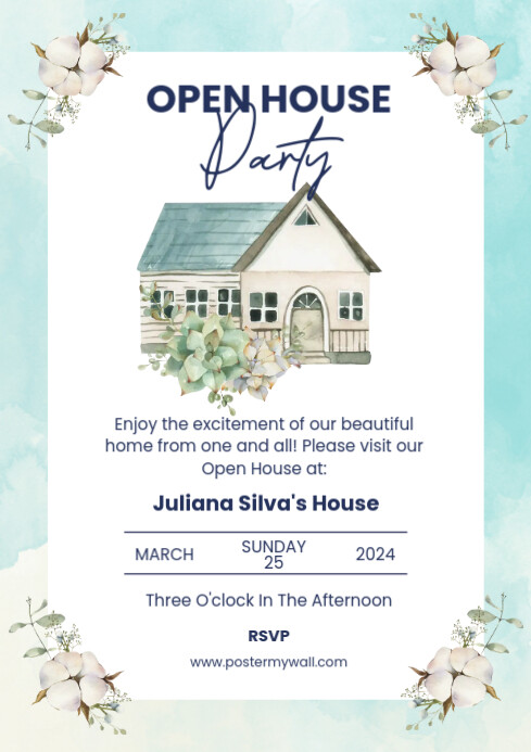 open house party Template | PosterMyWall