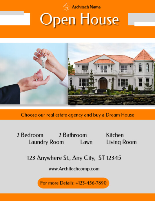 Open House Poster | House selling poster | Real Estate flyer template