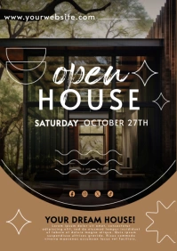 OPEN HOUSE POSTER A5 template