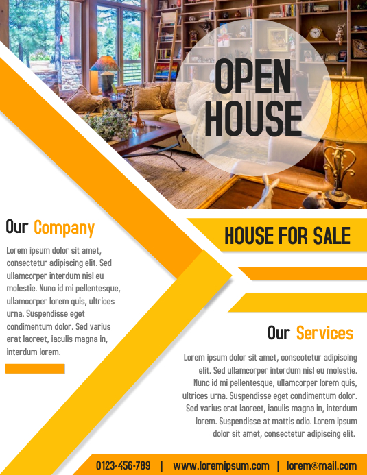Open House Property Business Real Estate Flyer And Poster