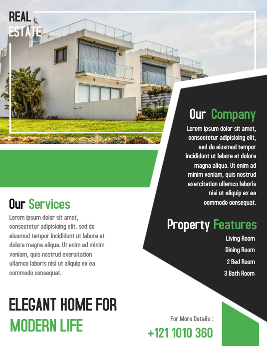 Open House Property Flyer Real Estate Poster Template | PosterMyWall