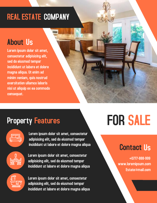 Open House Property Flyer Real Estate Poster Template | PosterMyWall