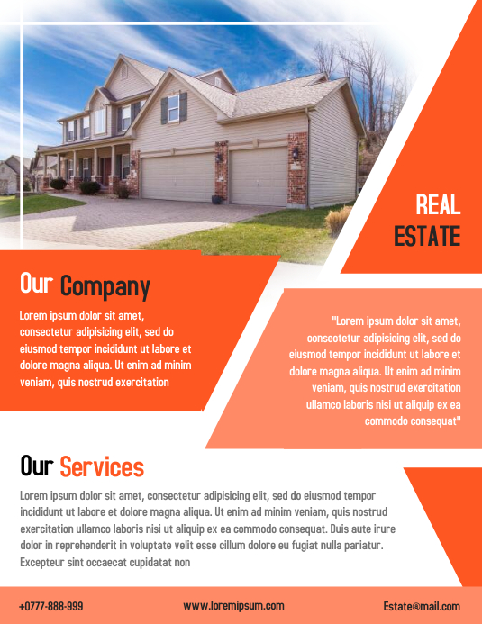 Open House Property Flyer Real Estate Poster Template | PosterMyWall