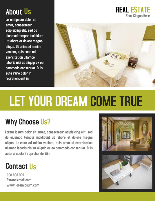 Open House Property Flyer Real Estate Poster Template | PosterMyWall