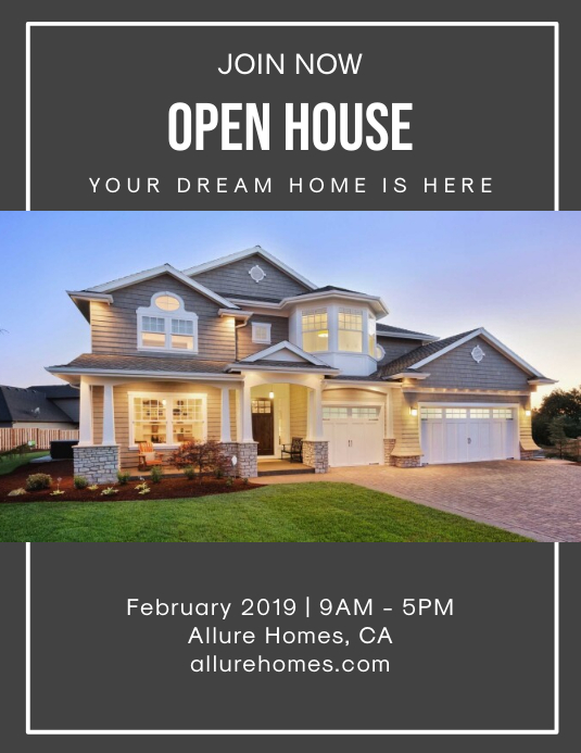 Open House Real Estate Template PosterMyWall