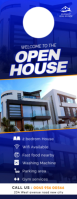 Open house real estate property showcase home viewing tour event printable door hanger template