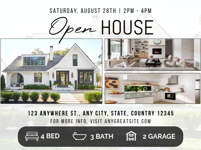 Open House Real Estate Sign Template | PosterMyWall