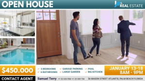 Open House Real Estate Tour Digital Display A template