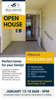 Open House Realtor Digital Display Ad template