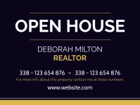 open house yard sign template