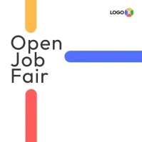 Open Job Fair Instagram post template