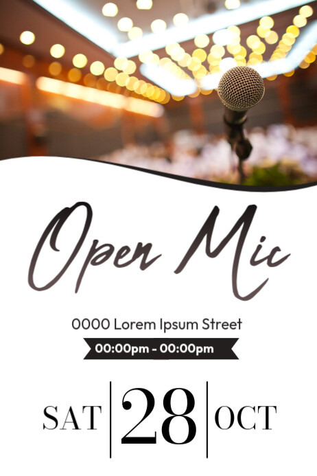 Poster Openevent Plantilla de Open mic event poster template | PosterMyWall