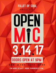 customizable design templates for open mic night template postermywall open mic flyer template