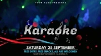 Open Mic Night and Rave Event Digital Display Video template