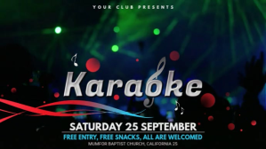 Open Mic Night and Rave Event Digital Display Video template